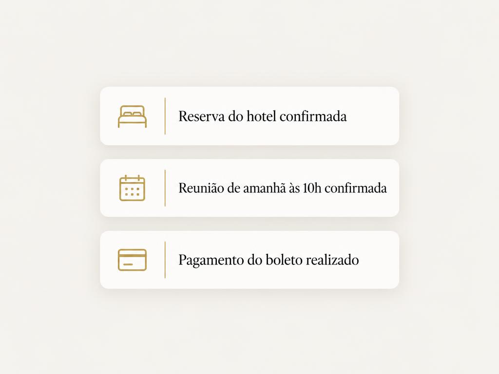 Sua rotina em ordem